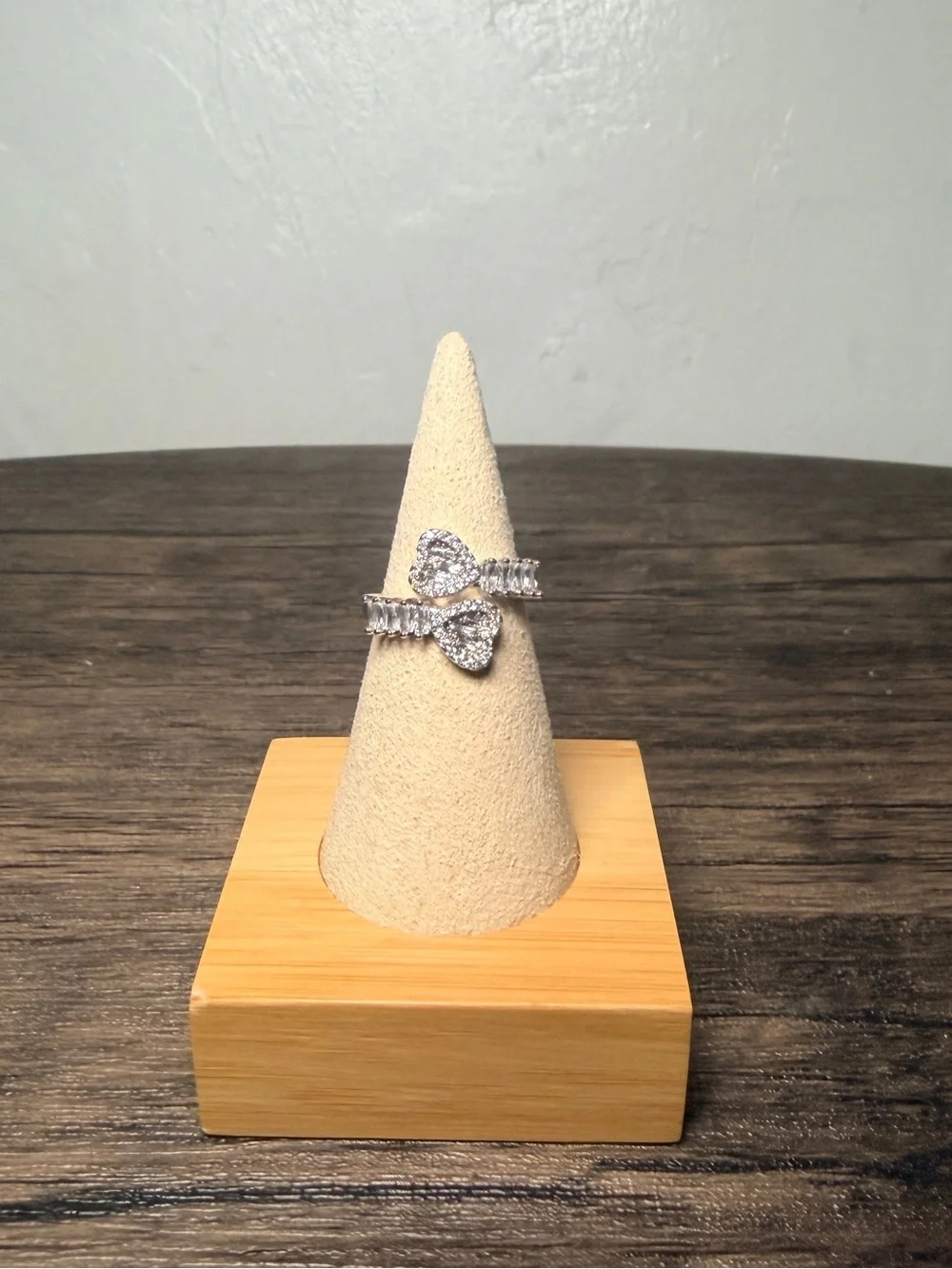 Silver Heart Crystal Ring - Sparkling Silver Women's Ring